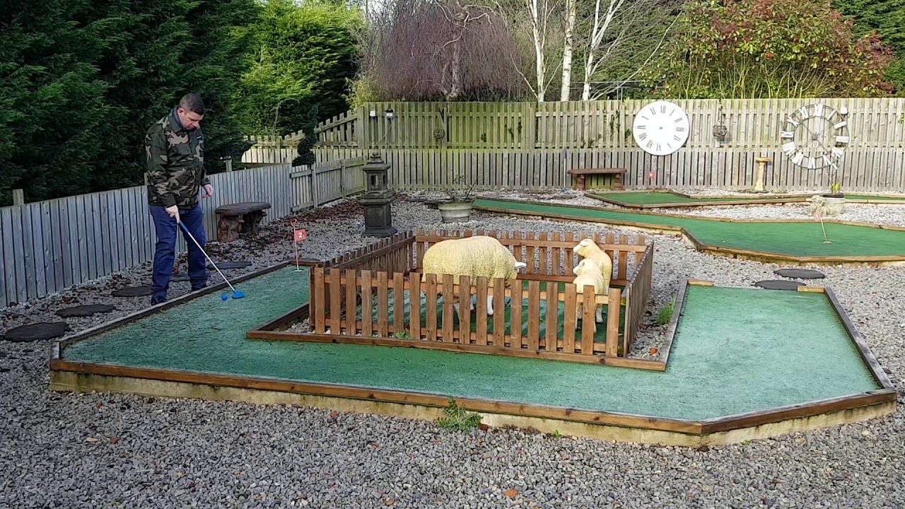 Crazy Golf at the Yorkshire Ice Cream Farm in Hatfield, Doncaster