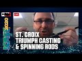 St croix triumph casting rods and triumph spinning rods with dan johnston  icast 2020