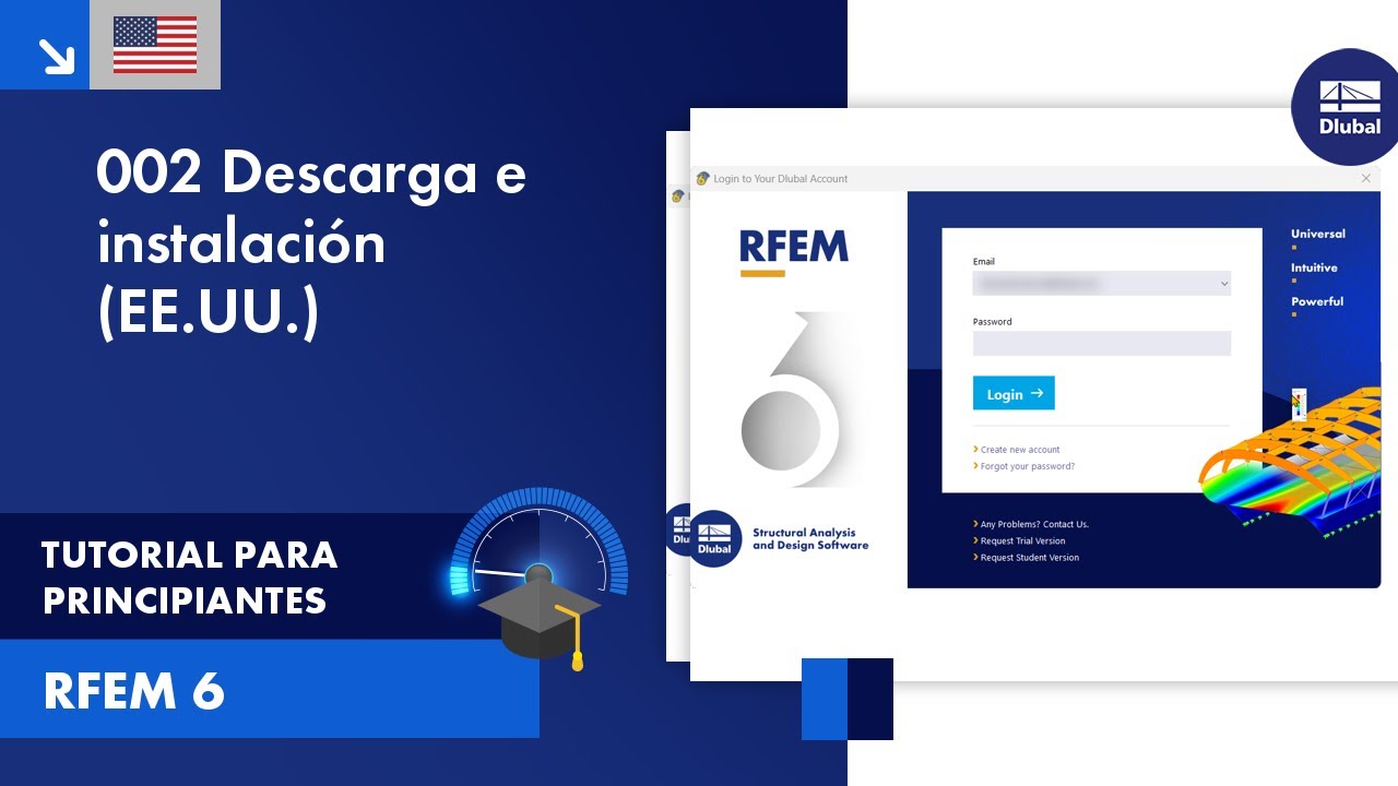 [EN] Tutorial de RFEM 6 para principiantes | 002 Descarga e instalación ...