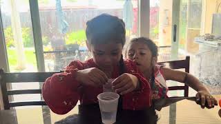 Egg-cellent experiments #momlife #siblings #siblinggoals #eggcellent #experiment #science #learning