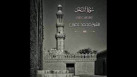 مبدع المقامات 💐💐سورة النحل ـ فضيلة الشيخ محمد عمران 🎙️
