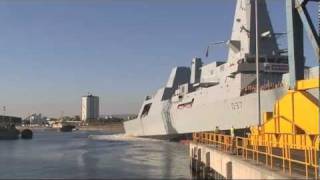 Clyde launch of HMS Duncan - Navy Destroyer