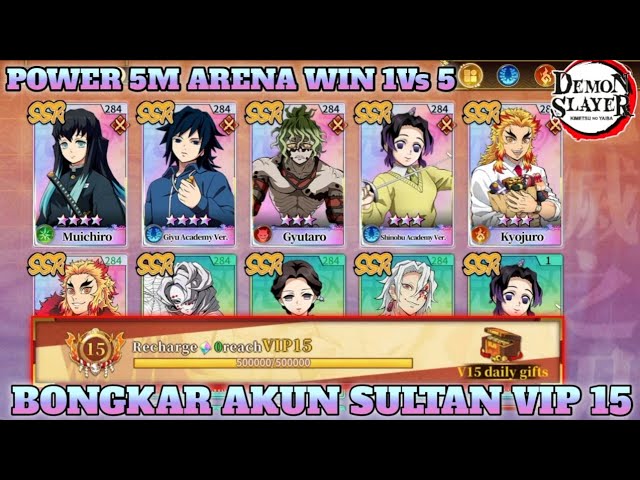 KOMBO TAUNT & STUN MENANG LAWAN SULTAN VIP 9 + GACHA 70x - DS BLADE OF  HASHIRA 