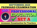 Preboard Examination in Professional Education for September 27, 2020 LET | LET Reviewer 2020