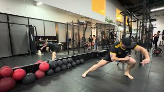Alternating Step Out Lateral Lunges demonstration