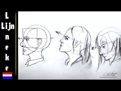 Wonderlijk HOOFD EN GEZICHT tekenen voor beginners Posities - YouTube YJ-08