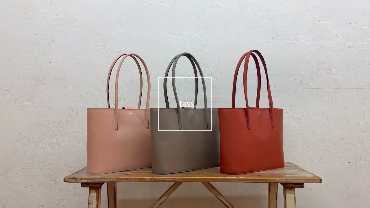 Italian smooth leather ―Tote bag― Col:Brown | ＋tass