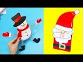 5 DIY christmas moving toys | Easy paper crafts | Christmas paper crafts 2022