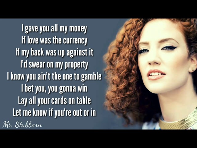 Jess Glynne - 123 Lyrics (Mr. Stubborn) class=