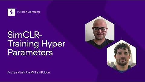 SimCLR Training Hyper Parameters