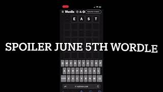 Hardest Wordle in History -June 5th Wordle  #dailywordle #wordleoftheday #wordleanswer #wordle