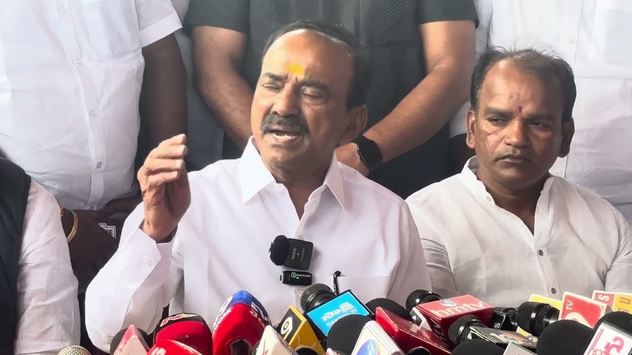 Bjp Mp Etala Rajender fire on land graber LIVE POST 