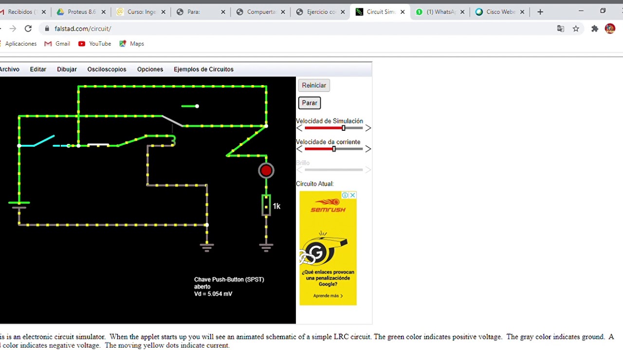 falstad circuito YouTube
