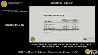 Using TEM to evaluate the relationship between obesity & hypercoagulability: Are we doing enough