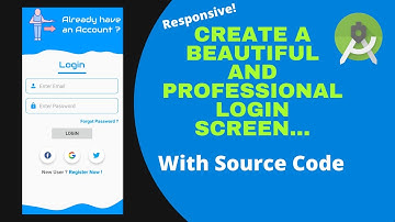 Create beautiful and Professional Login Screen in Android Studio | Android apps tutorial | RS Techno