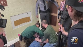 Reporter arrested during Ohio Gov Mike DeWine s East Palestine train derailment news conference