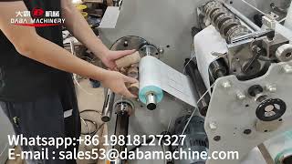 Small slitting machine for cutting blank label with automatic web guiding and turret rewinding