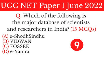 (Mock TEST 9) Top 15 Most Expected MCQs For NTA UGC NET Paper 1 June 2022 in Hindi & English