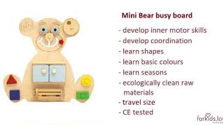 www.forkids.love - busy board handmade