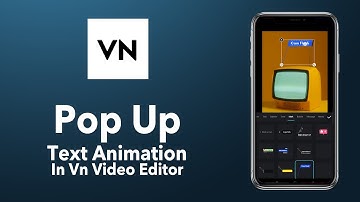 Pop up text animation in vn video editor