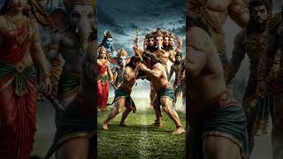 shiv parbati ganesh kartik and raban bhibishan khumbhukarna indrajit playing football