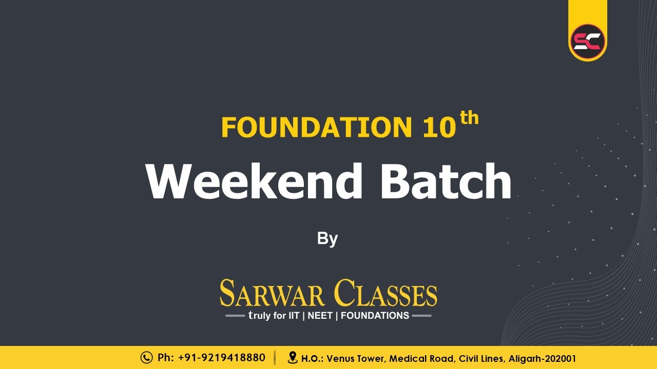 class-10th-weekend-batch-sarwar-classes-cbse-education-class10