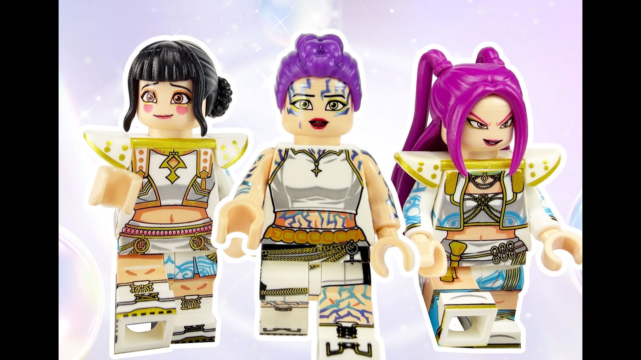 Kpop Demon Hunters – Mira, Rumi & Zoey Full Minifigure Build
