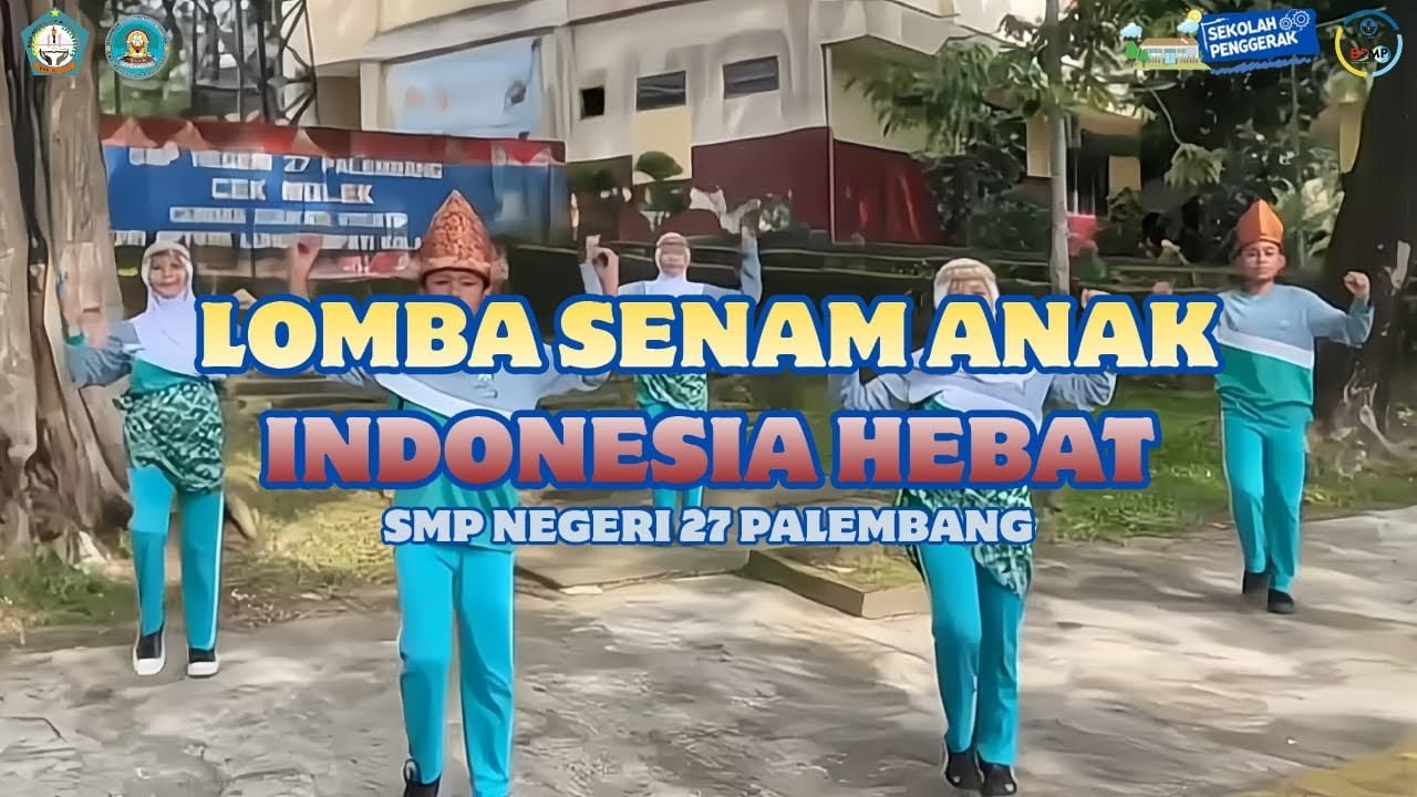 GERAKAN CERIA, SEMANGAT MERDEKA! 💪 SMPN 27 PALEMBANG JUARA DI LOMBA SENAM! 