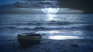 Sleeping With The Waves During The Moon Eclipse, 1 Hours Of Ocean Sounds For Deep Sleep