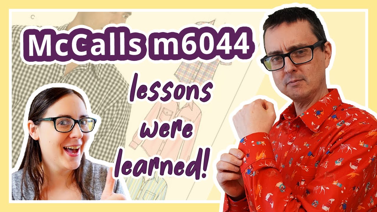 Lessons learned from sewing a Christmas Shirt McCalls M6044