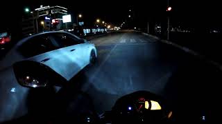 PULSAR NS200 İLE  GECE GAZLAMASİ