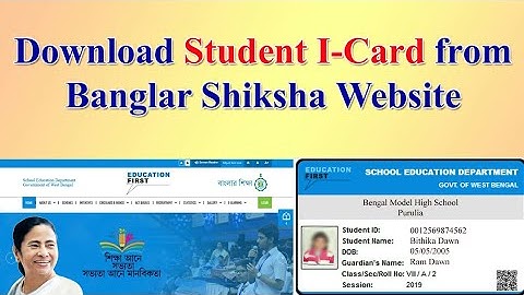 Download Process of Students I-Card from Banglar Shiksha website