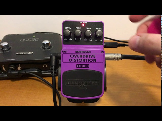 Review Behringer Overdrive Distortion OD100 - YouTube