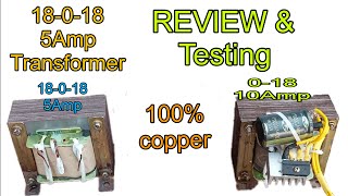 18-0-18 10Atransformer Review & Testing 18Volt 10Amp Transformer Technical Uttpal