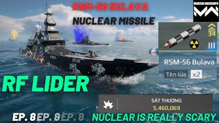 [Modern Warships] - RF Lider with RSM-56 Bulava (Nuclear Missile) are too powerful screenshot 4