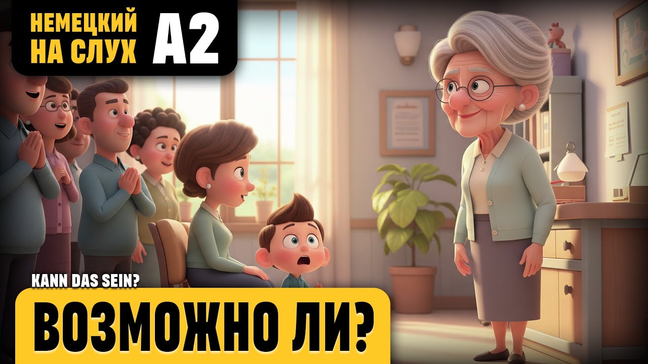 Возможно ли? Весёлый рассказ (уровень А2). Немецкий на слух.