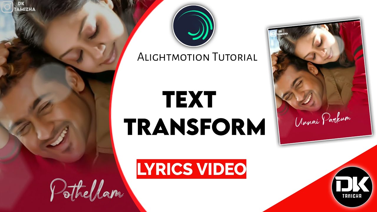 How to Make Texttransform effect |animation🎬 in tamil | Alightmotion 🎉