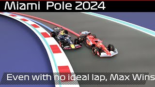 2024 Miami Grand Prix | Max Verstappen’s Pole Lap | Max vs Leclerc again on the top