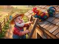 El Viejo MacDonald Tenía una Granja 🐓🌞 ¡El Gallo Despistado se Queda Dormido! Canciones