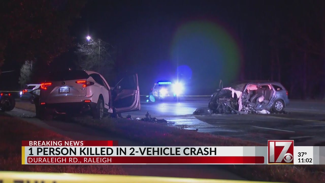 1 person killed in 2-vehicle crash in Raleigh - YouTube