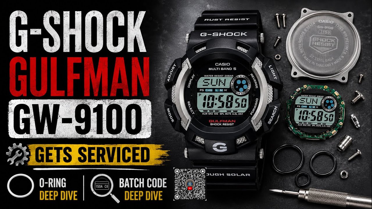 G-Shock Gulfman GW-9100 Gets Serviced | O-Ring & Batch Code Deep