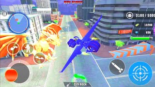 Flying Bat Transform Robot Moto Bike#2 - Robot Games - Android Gameplay screenshot 2