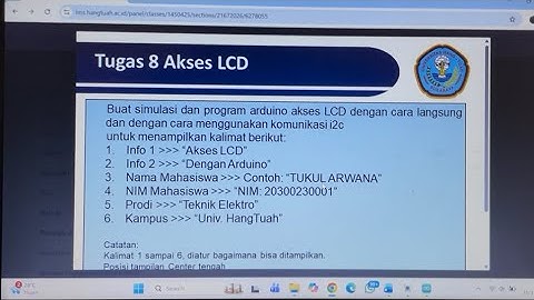 AKSES LCD PADA ARDUINO SIMULASI APLIKASI PROTEUS || SISTEM MIKROKONTROLER