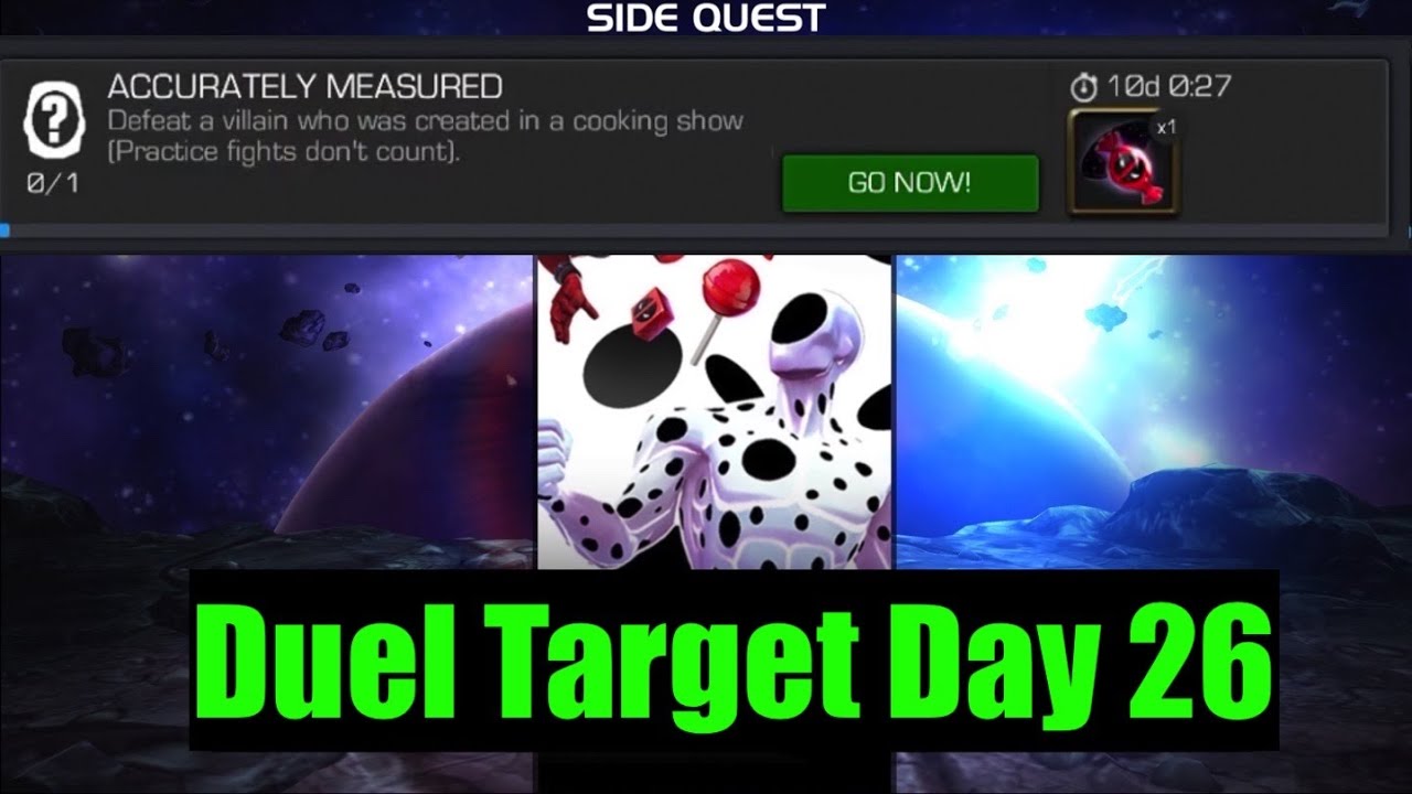 October Side Quest Duel Target Day 26 | MCoC