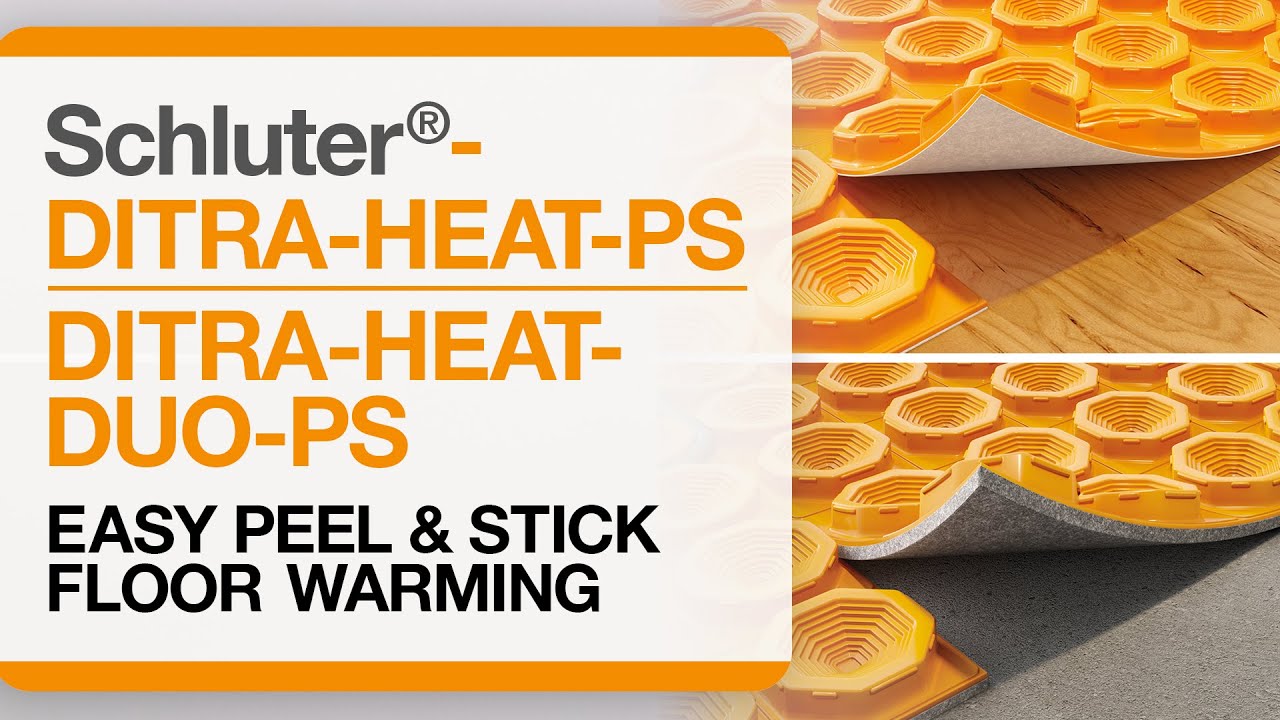 Schluter®DITRAHEATPS & DITRAHEATDUOPS Peel & Stick Uncoupling