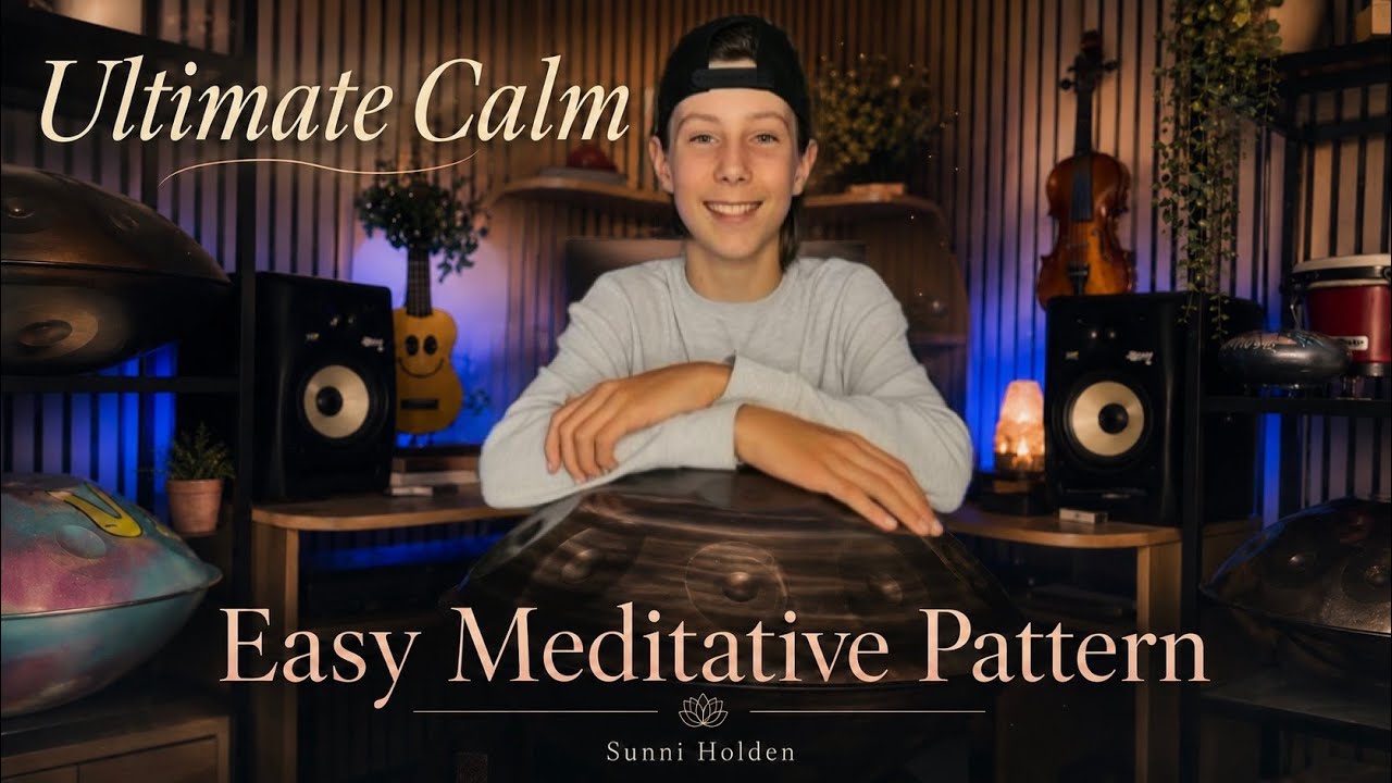 Easy Meditative Pattern | Ultimate Calm | Learn Handpan with Sunni Holden | Sunnisessionz 