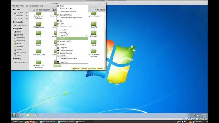 Running Windows 7 in Oracle Virtual Box in Linux Mint 13 or Ubuntu