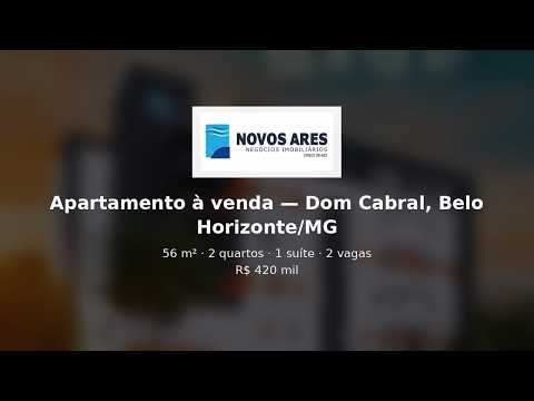 Vídeo: Apartamento para Venda, Belo Horizonte / MG, bairro Dom Cabral, 2 dormitórios, sendo 1 suíte, 2 banheiros, 2 vagas de ga