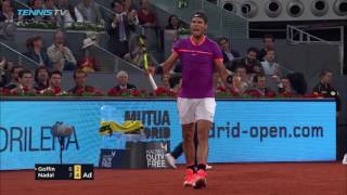 Incredible game between Nadal and Goffin | Mutua Madrid Open 2017 Highlights Day 6