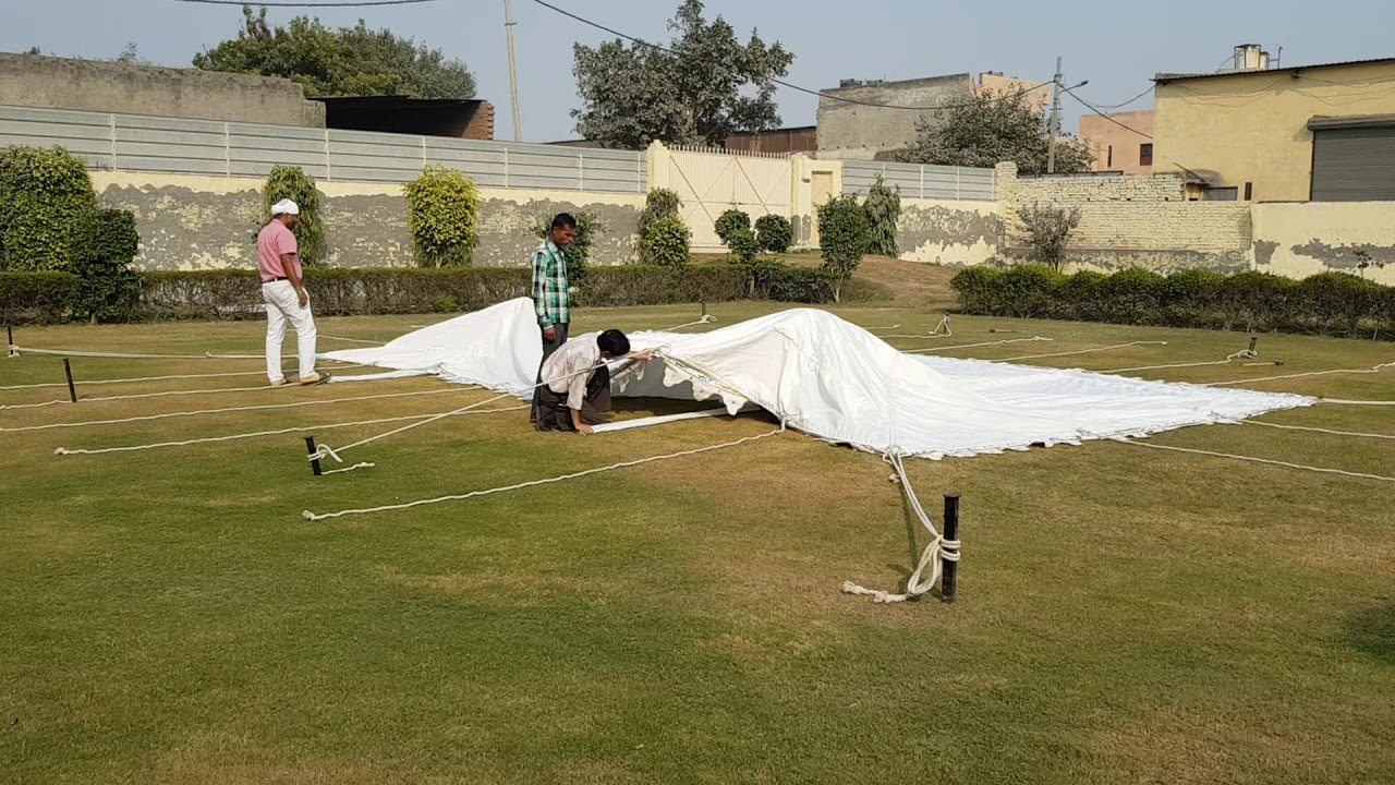 Swiss Cottage Luxury Tent Erection 02